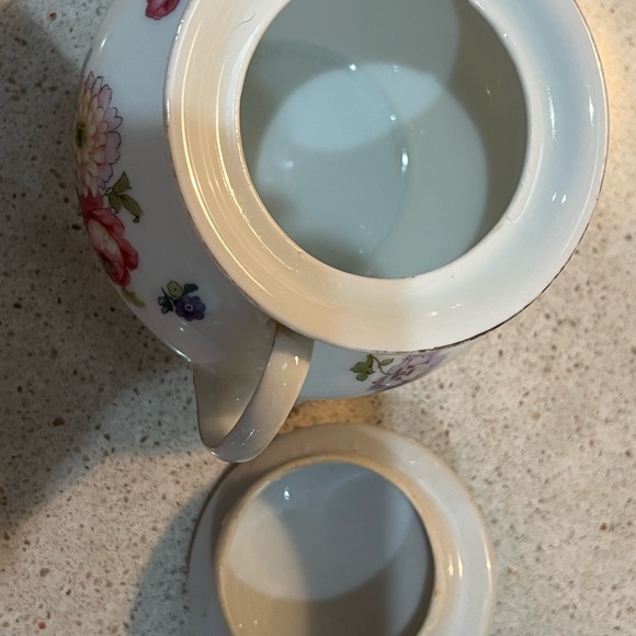 Vintage Thomas Bavaria Sugar Bowl with rose design - Picture 10 of 14